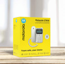 Motorola CT610 Corded Telephone with Answering Machine & Advanced Call Blocking, White