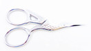 Gingher G-CST 3-1/2 inch Stork Embroidery Scissors (Chrome Handle)