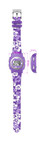 VibraLITE Mini 12-Alarm Vibrating Watch - Purple Flower