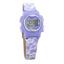 VibraLITE Mini 12-Alarm Vibrating Watch, Purple Flower