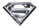 Superman 3D Chrome Metal Auto Emblem | 4" x 3"