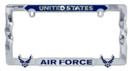 United States Air Force Blue Wings 3D License Plate Frame - Metal