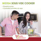 Vesta Precision Sous Vide Cooker - Imersa - Powerful Pump WiFi Immersion Circulator - For Precision Cooking - Large Readable Display - Digital Touch Panel - 900 Watts