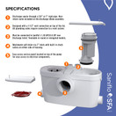 SANIFLO Saniaccess 3 Pump - Full Bath Macerator Pump - Residential 