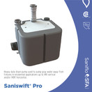 SANIFLO Saniswift Pro Commercial/Residential Drain Pump 022