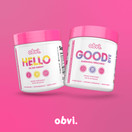 obvi, Hello & Goodbye Energy + Hormonal Imbalance Stack, Mood Enhancer, Mental Clarity - 30 Servings