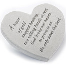 A Heart Of Gold Stopped Beating Heart Shaped Memorial Stone '08601