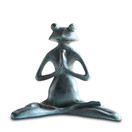 SPI Home Meditating Yoga Frog Garden Sculpture 21091 | Aluminum Outdoor Statue