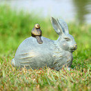 SPI Home Rabbit and Little Friend Garden Sculpture 41028