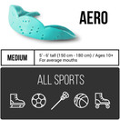 Sports Mouth Guard by SISU, Aero 1.6mm Mouthguard for Basketball, Soccer, Hockey, Lacrosse, Custom Fit for Youth & Adults