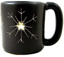 Mara Stoneware Mug - Snow Flakes - 16 oz - 510 S9