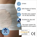 Tytex Corsinel StomaSafe Classic 3 Pack for Ostomy/Hernia (White, S (31.5-39.5")								