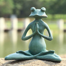 SPI Home Meditating Yoga Frog Garden Sculpture - 21091