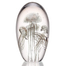 SPI Home Art Glass Gold Jellyfish Quartet 58012