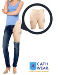 Cathwear Catheter Leg Bag Underwear - Beige - Large