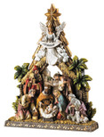 Avalon Gallery Nativity Tree & Stable Figurine