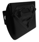 Superman Black and Black All Metal Hitch Cover