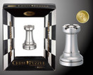 Hanayama Rook Cast Chess Silver Metal Puzzle 30706