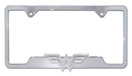Wonder Woman 3D Chrome Metal Open License Plate Frame