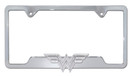 Wonder Woman 3D Chrome Metal Open License Plate Frame - Heavy Duty