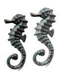 SPI Home Seahorse Hooks Set of 2 Cast Iron 5 Inch Wall Decor 50953