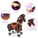 PonyCycle Ux421 Medium Chocolate Brown With White Hoof Horse 