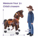 PonyCycle Ux421 Medium Chocolate Brown With White Hoof Horse 