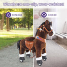 PonyCycle Ux421 Medium Chocolate Brown With White Hoof Horse 