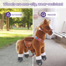 PonyCycle Small Brown With White Hoof Horse Ux324 (Size 3 for Age 3-5)