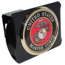 United States Marine Corps Hitch Cover Receiver - Gold Plated