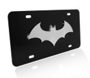 Batman Bat Stainless Steel 3D Black License Plate