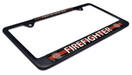 Elektroplate Firefighter Black License Plate Frame FIRE-STD-BLK-LPF