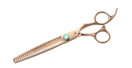 Kenchii Rose Gold Deluxe Grooming Shears Great Grooming Shears for All Breeds (25 Tooth Blender)