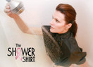 Shower Shirt Water-Resistant Post Surgery Shower Protection Shirt | Black, L/XL