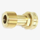 3/4 GHT Female x 3/4" Male NPT Hose Fitting - Swivel