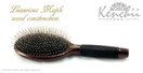 Kenchii Beauty - Large Metal Pin Bristle Brush w One-Piece Maple Body Pro Stylist KEPB-L