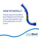 CoverBlast Pool Cover Pump Accessory - Easy-to-Install Hose Replacement Nozzle for Pool Pump, 2-Pack