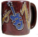 Mara Stoneware Mug - Musical Instruments - 16 oz