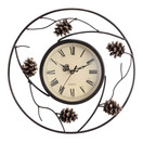 SPI Home Pinecone Wall Clock 50849