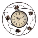SPI Home Pinecone Wall Clock - 50849