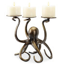 SPI Home Octopus Pillar Trio Candleholder 34065