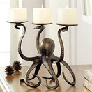 SPI Home Octopus Pillar Trio Candleholder 34065