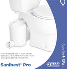 SANIFLO Sanibest Pro 013 - Full Bath Install -Upflush- Residential & Commercial