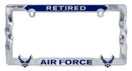 Elektroplate Retired Air Force Blue Wings 3D License Plate Frame AF-RET-BLUE-LPF