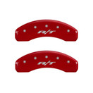 MGP Caliper Covers Red Front and Rear Caliper Cover, Set of 4 (RT1-Truck)