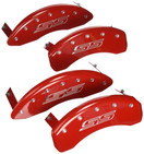 MGP Caliper Covers 14036S Caliper Cover Set w/ Red Powder Coat Finish, Red, Set of 4