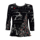 Jess & Jane Reindeer's Dream Rhinestone T-Shirt | 14-848 3X