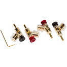Parts Express Angled Locking Stacking Banana Plug with Dual Set Screws Poly Shell
