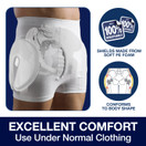 SAFEHIP AirX Men’s Hip Protector Briefs (Large 40-48 Inches) - 50-05.01.K64