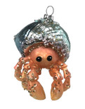 December Diamonds Blown Glass Hermit Crab Christmas Ornament | 79-80321